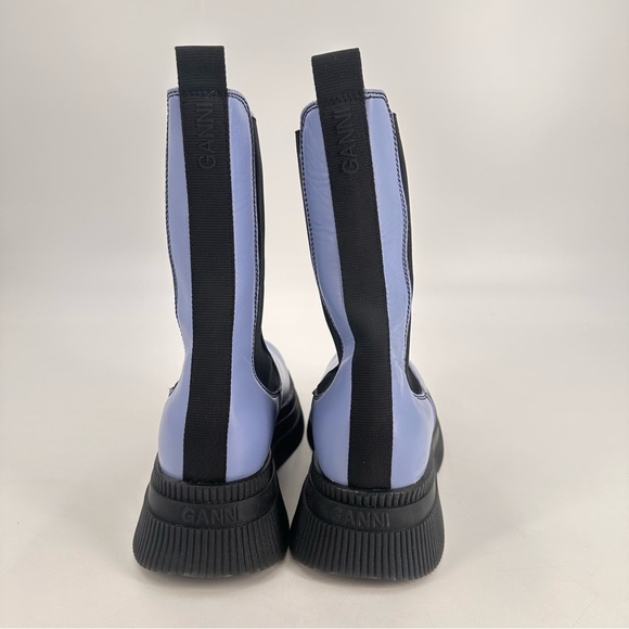 GANNI Creepers Chelsea Boots Blue Size 43 US Women’s 13 - Picture 2 of 9